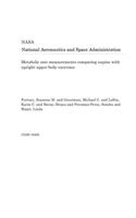 Metabolic Rate Measurements Comparing Supine with Upright Upper-Body Exercises