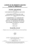 review of the president's executive actions on immigration