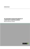 The theologico-political foundation of modernity as a political problem