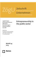 Entrepreneurship in the Public Sector