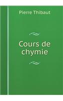 Cours de chymie