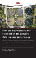 Effet des bioadsorbants sur l'élimination des polluants dans les eaux souterraines