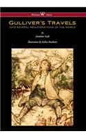 Gulliver's Travels (Wisehouse Classics Edition - With Original Color Illustrations by Arthur Rackham)