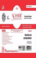 Scanner CS Executive Programme Module - II (2017 Syllabus) Paper-6 Securities Laws and Capital Market (Green Edition) (Applicable for June 2020 Attempt)