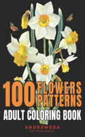 100 Flowers Patterns: Adult Coloring Book