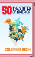 50 The States of America Coloring Book