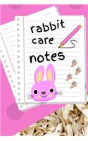 Rabbit Care Notes