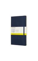 Moleskine Sapphire Blue Notebook Large Squared Soft