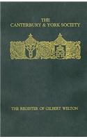 The Register of Gilbert Welton, Bishop of Carlisle 1353-1362