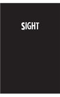 Sight: Simple Blank Lined Notebook Journal