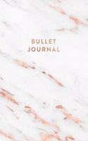 Bullet Journal: White Grey Marble and Rose Gold - Dot Grid Bullet Journal Notebook, Gift for Women and Teen Girls (5.5 x 8.5 - 120 pages)