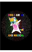 Omg I Am 10 and Magical: Unicorn Notebook for Girls