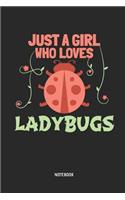 Just a Girl Who Loves Ladybugs - Notebook