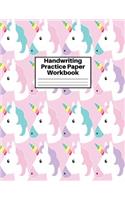 Handwriting Practice Paper Workbook
