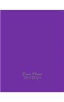 Lesson Planner 2019-2020: Teacher's School Year Planner - Academic Year August to July - Weekly & Monthly Planning Lists - Stylish Magenta Cover