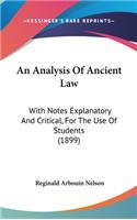 An Analysis of Ancient Law