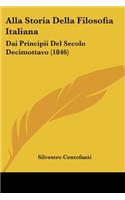 Alla Storia Della Filosofia Italiana