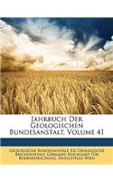 Jahrbuch Der Geologischen Bundesanstalt, Volume 41