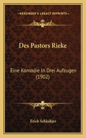 Des Pastors Rieke
