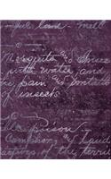 Distressed Sangria Composition Notebook - Large Unruled Notebook - 8x10 Blank Notebook (Softcover Journal / Notebook / Sketchbook / Diary): (90 8x10 Blank Softcover Notebook)