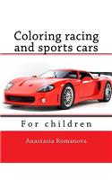 Coloring racing and sports cars