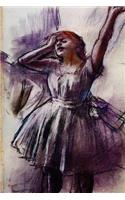 ''Dancer With Left Arm Raised'' by Edgar Degas - 1887: Journal (Blank / Lined)