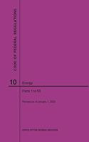 Code of Federal Regulations Title 10, Energy, Parts 1-50, 2020