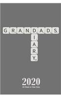 Grandad's Diray 2020 A5 Week to View Diary