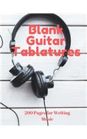 Blank Guitar Tablatures