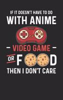 Notebook: Anime Videogame Food 6x9 Dot Grid 120 Pages