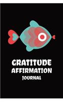 Orange Blue Fish Gratitude Affirmation Journal