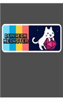 Dungeon Meowster DnD Notebook Journal 100 Lined Pages matte.