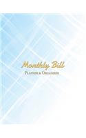 Monthly Bill Planner&Organizer: Expense Finance Budget book By A Year & Daily calendar Bill Budgeting And Organizer Tracker Workbook journals Business Money Notebook Planning finan