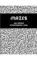 Mazes - 100 mazes intermediate level