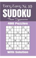 Very Easy Sudoku Nr.10: 480 puzzles with solution