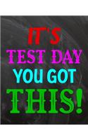 It's Test Day You Got This: Teacher Planner Appreciation Notebook Or Journal