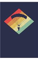 Fallschirmspringer Notizbuch: A5 Liniert 108 Seiten - Retro Vintage Fallschirmspringen Notizheft - Geschenk für Skydiver