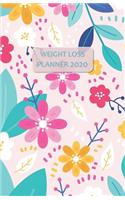 Weight Loss Planner 2020: Exercise & Meal trackers, count steps & Calorie sheets - WEEKLY DIARY for losing weight, getting fit and living healthy (lovely floral design)