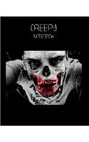 Creepy Notebook Collection: Looking for the perfect CREEPY or HORROR themed Notebook/Composition Book for yourself or for a friend. Try our new collection of Creepy Notebooks f