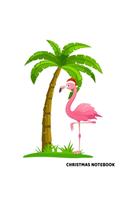 Christmas Notebook: Cute Flamingo Holiday Notepad With Lined College Ruled Paper For Taking Notes. Xmas Journal Diary 8.5 x 11 Inch Soft Cover For Home, Work Or School.