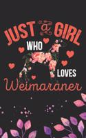 Just A Girl Who Loves Weimaraner