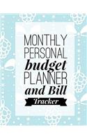 Monthly Personal Budget Planner and Bill Tracker