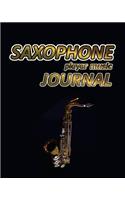 Saxophone Player Music Journal: Music Blank Sheet Notebook for Musicians. 200 Pages with 8 X 10(20.32 X 25.4 CM) Size for Your Music Notes. Music Journal for Musicians and Songwrit(10 Awesome Music Notebooks)