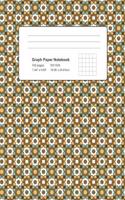 Graph Paper Notebook - 100 Pages 7.44 X 9.69 - 5x5 Grid: Geometric Tiles Pattern Journal