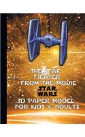 Tie Star Fighter from the Movie Star Wars 3D Paper Model for Kids & Adults