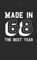 Notebook Made in 68 the Best Year