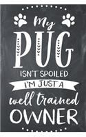 My Pug Isn't Spoiled I'm Just a Well Trained Owner