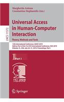 Universal Access in Human-Computer Interaction. Theory, Methods and Tools: 13th International Conference, UAHCI 2019, Held as Part of the 21st HCI International Conference, HCII 2019, Orlando, FL, USA, July 26–31, 2019, Pro(11572 Lecture Notes in Computer Science)