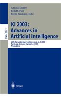 KI 2003: Advances in Artificial Intelligence