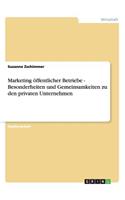Marketing öffentlicher Betriebe - Besonderheiten und Gemeinsamkeiten zu den privaten Unternehmen